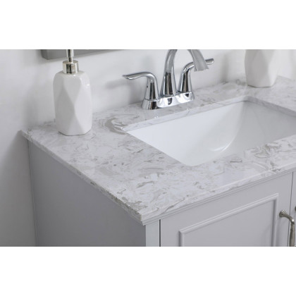 Elegant Bathroom Vanity - Gray, L 30" (VF90630GR)