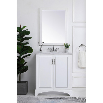 Elegant Bathroom Vanity - White, L 30" (VF90630WH)