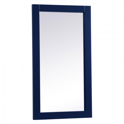 Elegant Wall Mirror - Blue, D 18", H 32" (VM21832BL)