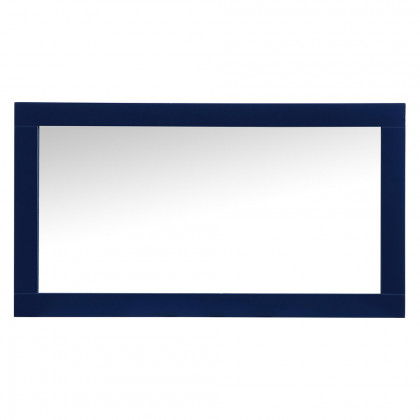 Elegant Wall Mirror - Blue, D 18", H 32" (VM21832BL)