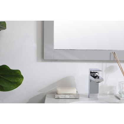 Elegant Wall Mirror - Gray, D 18", H 32" (VM21832GR)