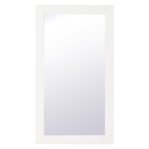 Elegant Wall Mirror - White, D 18", H 32" (VM21832WH)