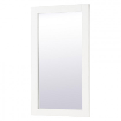 Elegant Wall Mirror - White, D 18", H 32" (VM21832WH)