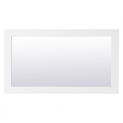 Elegant Wall Mirror - White, D 18", H 32" (VM21832WH)
