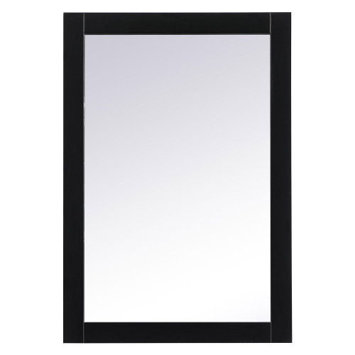 Elegant Wall Mirror - Black, D 22", H 32" (VM22232BK)