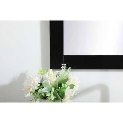 Elegant Wall Mirror - Black, D 22", H 32" (VM22232BK)