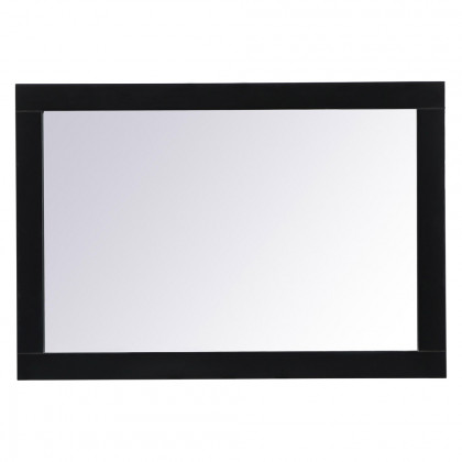 Elegant Wall Mirror - Black, D 22", H 32" (VM22232BK)