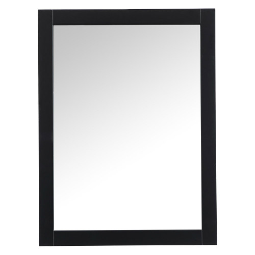 Elegant Wall Mirror - Black, D 24", H 32" (VM22432BK)