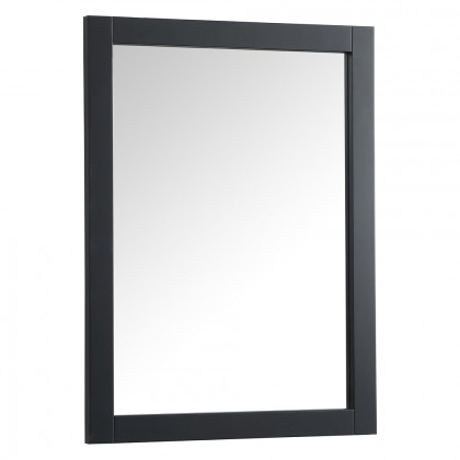 Elegant Wall Mirror - Black, D 24", H 32" (VM22432BK)