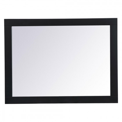 Elegant Wall Mirror - Black, D 24", H 32" (VM22432BK)