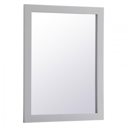 Elegant Wall Mirror - Gray, D 24", H 32" (VM22432GR)