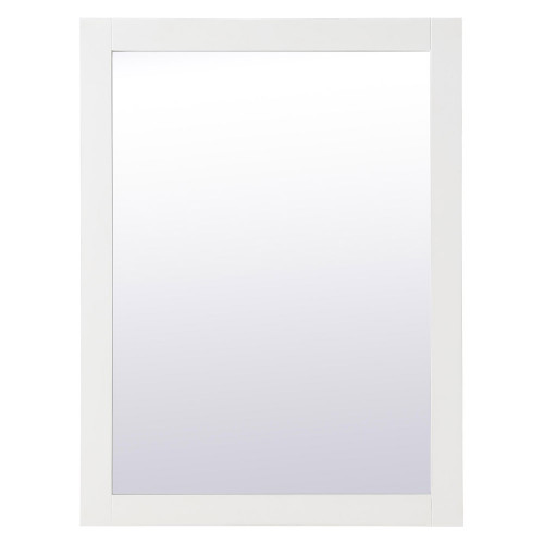 Elegant Wall Mirror - White, D 24", H 32" (VM22432WH)