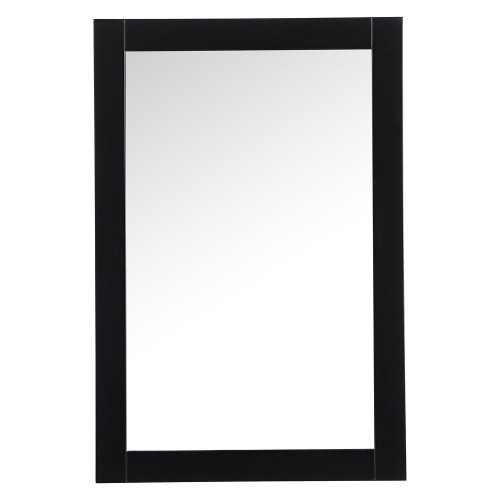 Elegant Wall Mirror - Black, D 24", H 36" (VM22436BK)