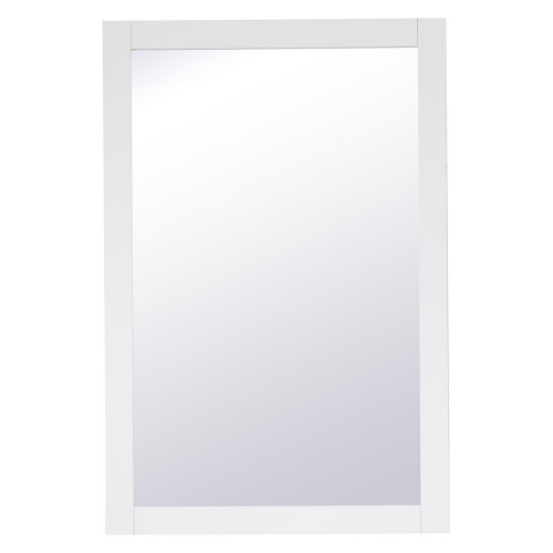 Elegant Wall Mirror - White, D 24", H 36" (VM22436WH)