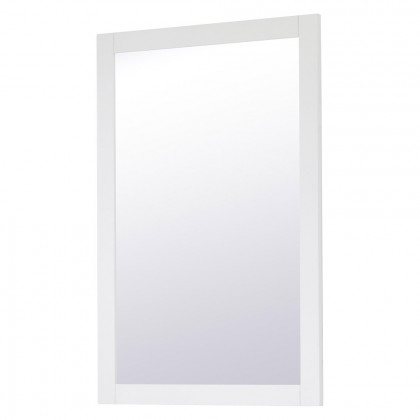 Elegant Wall Mirror - White, D 24", H 36" (VM22436WH)