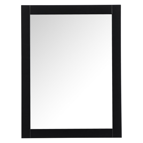 Elegant Wall Mirror - Black, D 27", H 36" (VM22736BK)