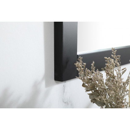 Elegant Wall Mirror - Black, D 27", H 36" (VM22736BK)