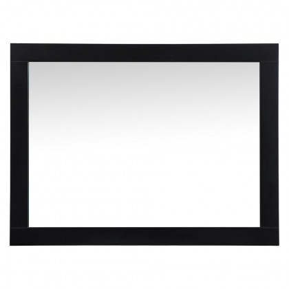 Elegant Wall Mirror - Black, D 27", H 36" (VM22736BK)