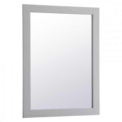 Elegant Wall Mirror - Gray, D 27", H 36" (VM22736GR)