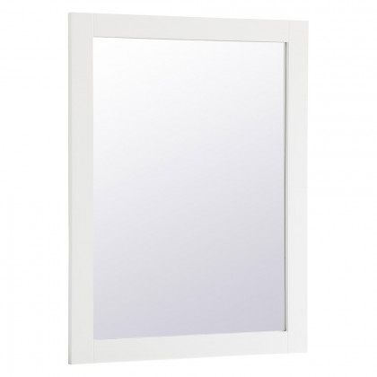 Elegant Wall Mirror - White, D 27", H 36" (VM22736WH)