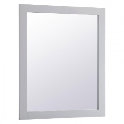 Elegant Wall Mirror - Gray, D 30", H 36" (VM23036GR)