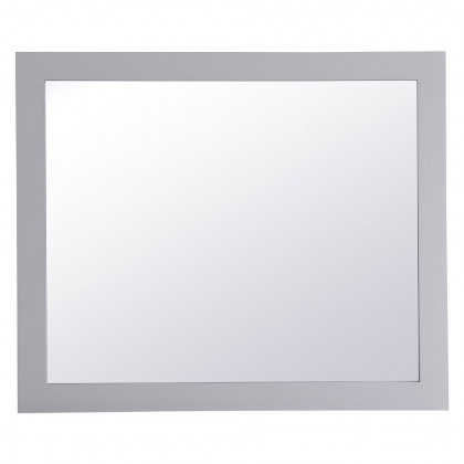 Elegant Wall Mirror - Gray, D 30", H 36" (VM23036GR)