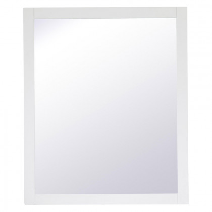 Elegant Wall Mirror - White, D 30", H 36" (VM23036WH)