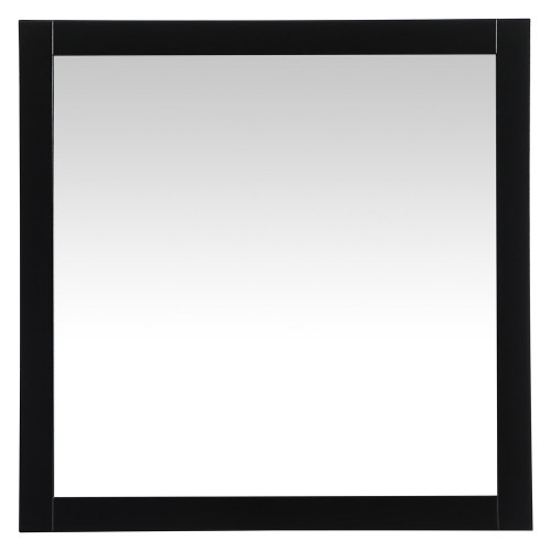 Elegant Wall Mirror - Black, D 36", H 36" (VM23636BK)