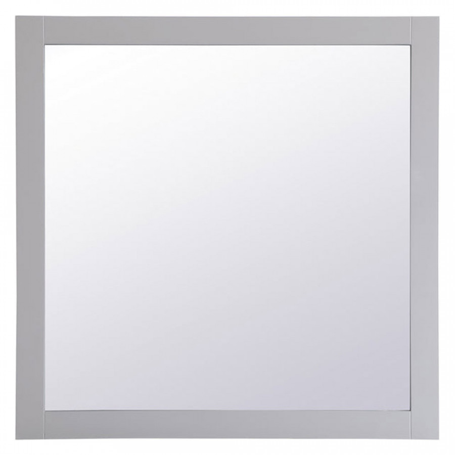 Elegant Wall Mirror - Gray, D 36", H 36" (VM23636GR)