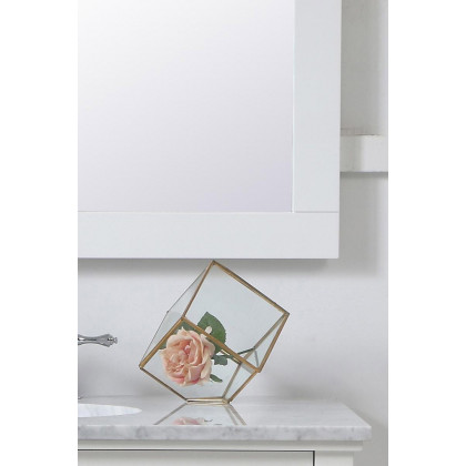 Elegant Wall Mirror - White, D 36", H 36" (VM23636WH)