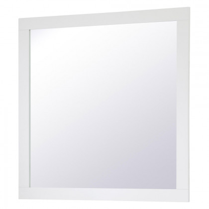 Elegant Wall Mirror - White, D 36", H 36" (VM23636WH)