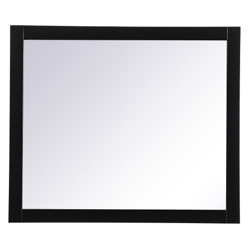 Elegant Wall Mirror - Black, D 42", H 36" (VM24236BK)