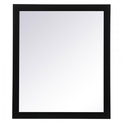 Elegant Wall Mirror - Black, D 42", H 36" (VM24236BK)
