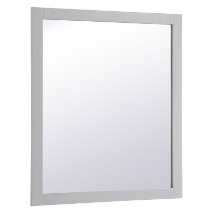 Elegant Wall Mirror - Gray, D 42", H 36" (VM24236GR)