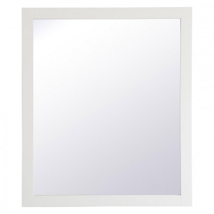 Elegant Wall Mirror - White, D 42", H 36" (VM24236WH)