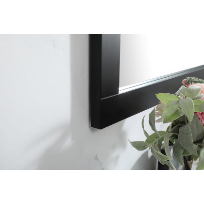 Elegant Wall Mirror - Black, D 48", H 36" (VM24836BK)