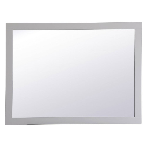 Elegant Wall Mirror - Gray, D 48", H 36" (VM24836GR)