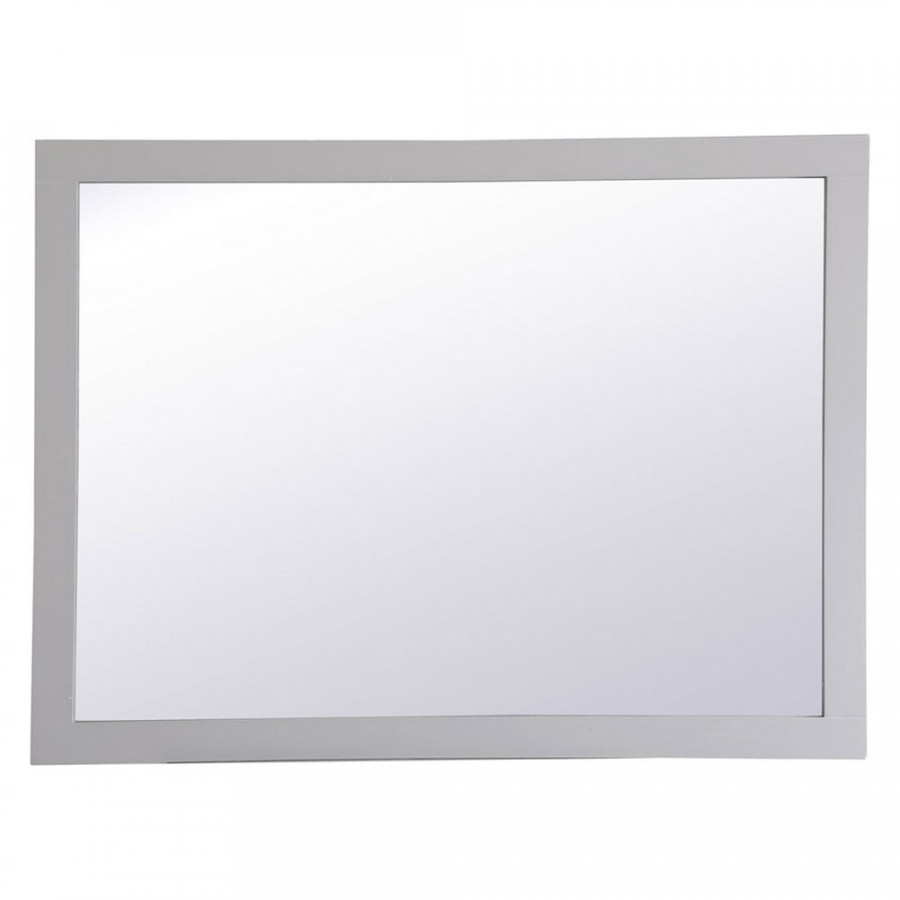 Elegant Wall Mirror - Gray, D 48", H 36" (VM24836GR)