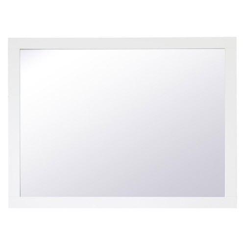 Elegant Wall Mirror - White, D 48", H 36" (VM24836WH)