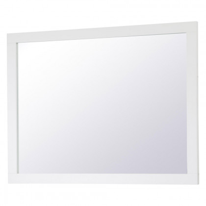 Elegant Wall Mirror - White, D 48", H 36" (VM24836WH)