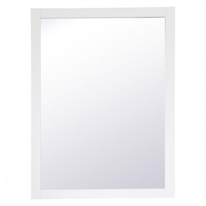 Elegant Wall Mirror - White, D 48", H 36" (VM24836WH)