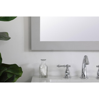Elegant Wall Mirror - Gray, D 60", H 36" (VM26036GR)