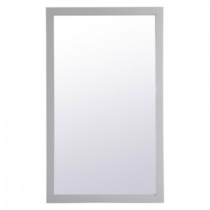 Elegant Wall Mirror - Gray, D 60", H 36" (VM26036GR)
