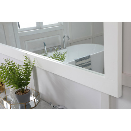 Elegant Wall Mirror - White, D 60", H 36" (VM26036WH)