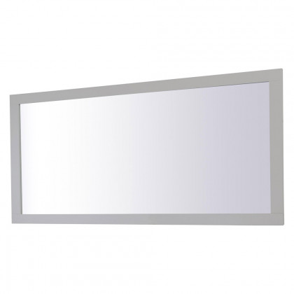 Elegant Wall Mirror - Gray, D 72", H 36" (VM27236GR)