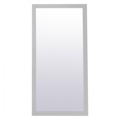 Elegant Wall Mirror - Gray, D 72", H 36" (VM27236GR)