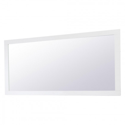 Elegant Wall Mirror - White, D 72", H 36" (VM27236WH)
