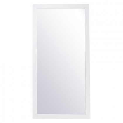 Elegant Wall Mirror - White, D 72", H 36" (VM27236WH)