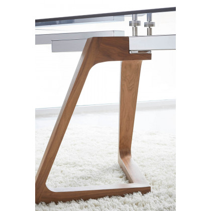 Essentials - Meridian Axel Extension Dining Table in Walnut