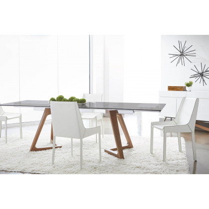 Essentials - Meridian Axel Extension Dining Table in Walnut